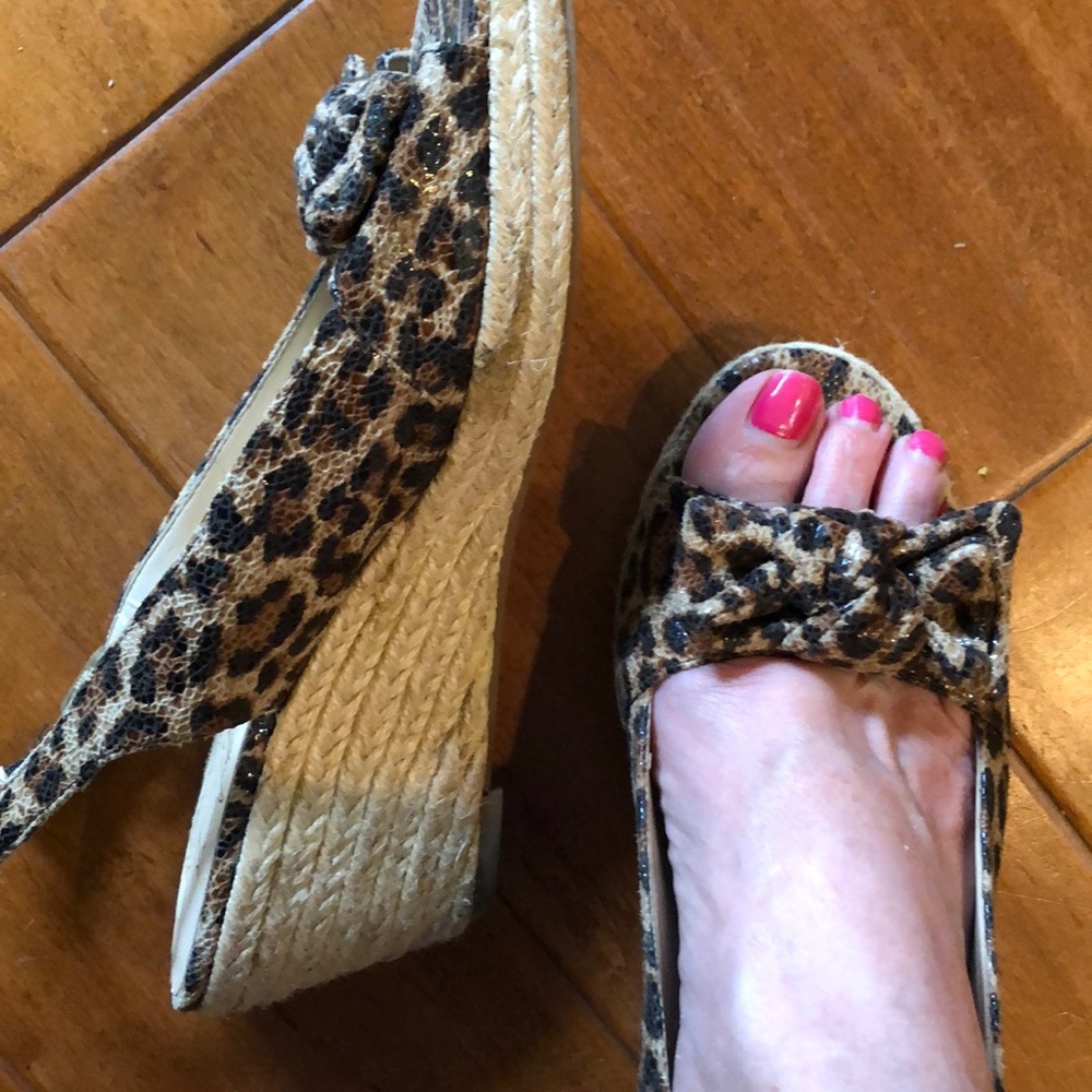 Great Leopard print wedges